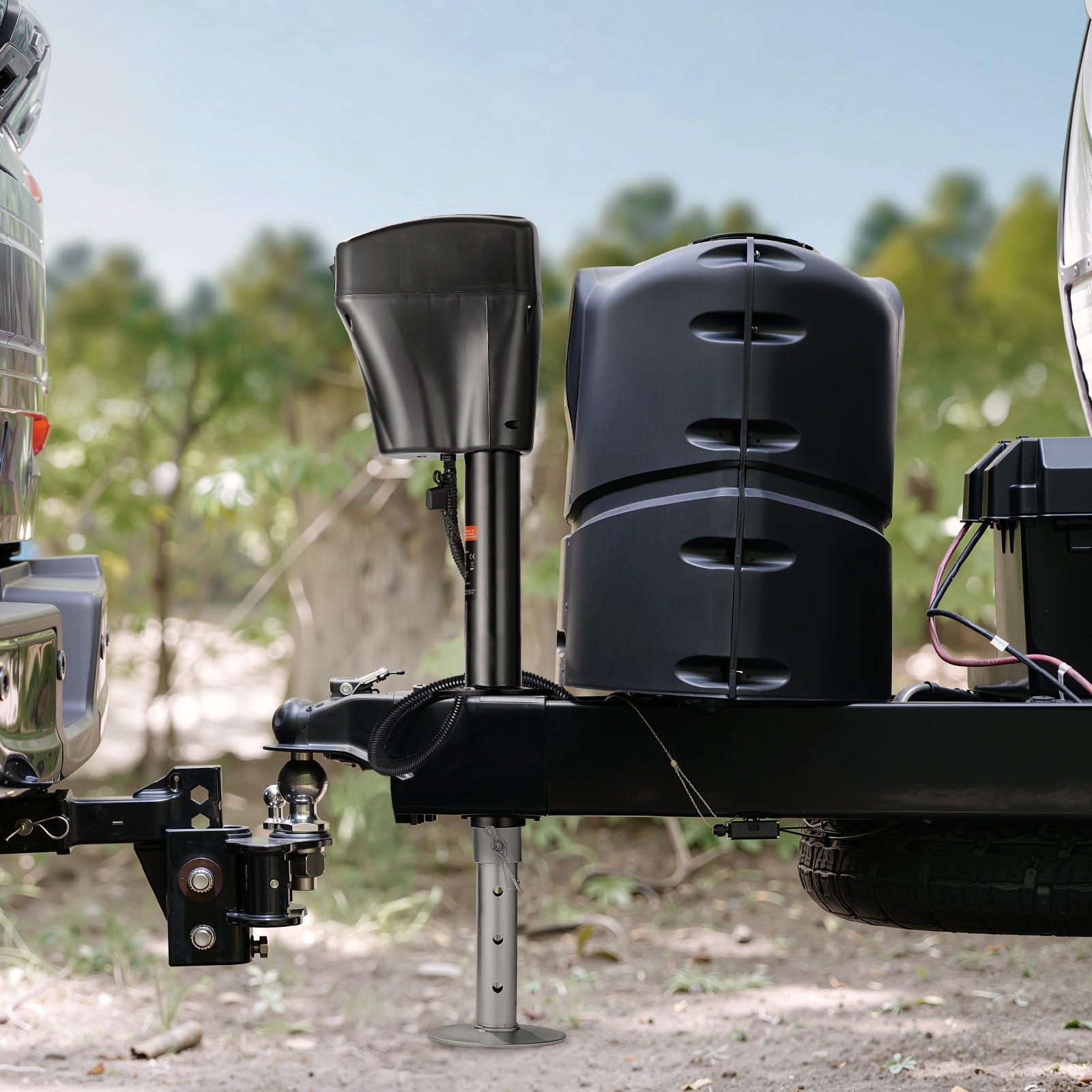 Electric Trailer Jack For Camper And Rv With 7-pin Connector_voghion.com